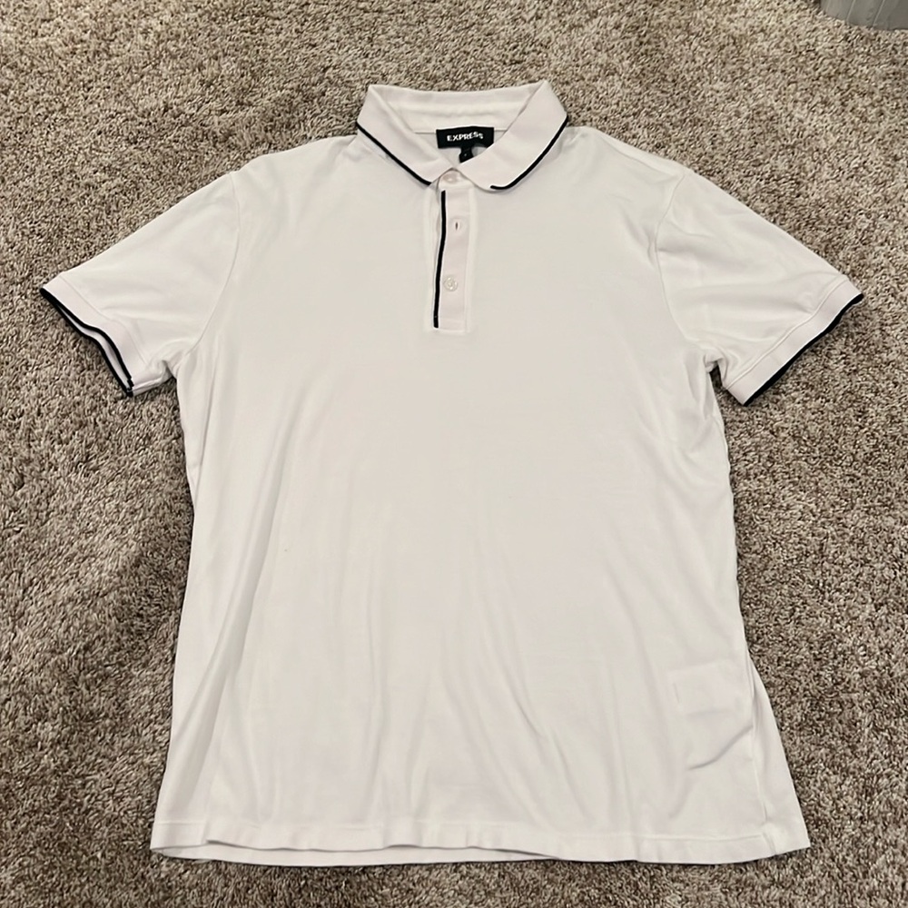 Express white polo size S, BRAND NEW